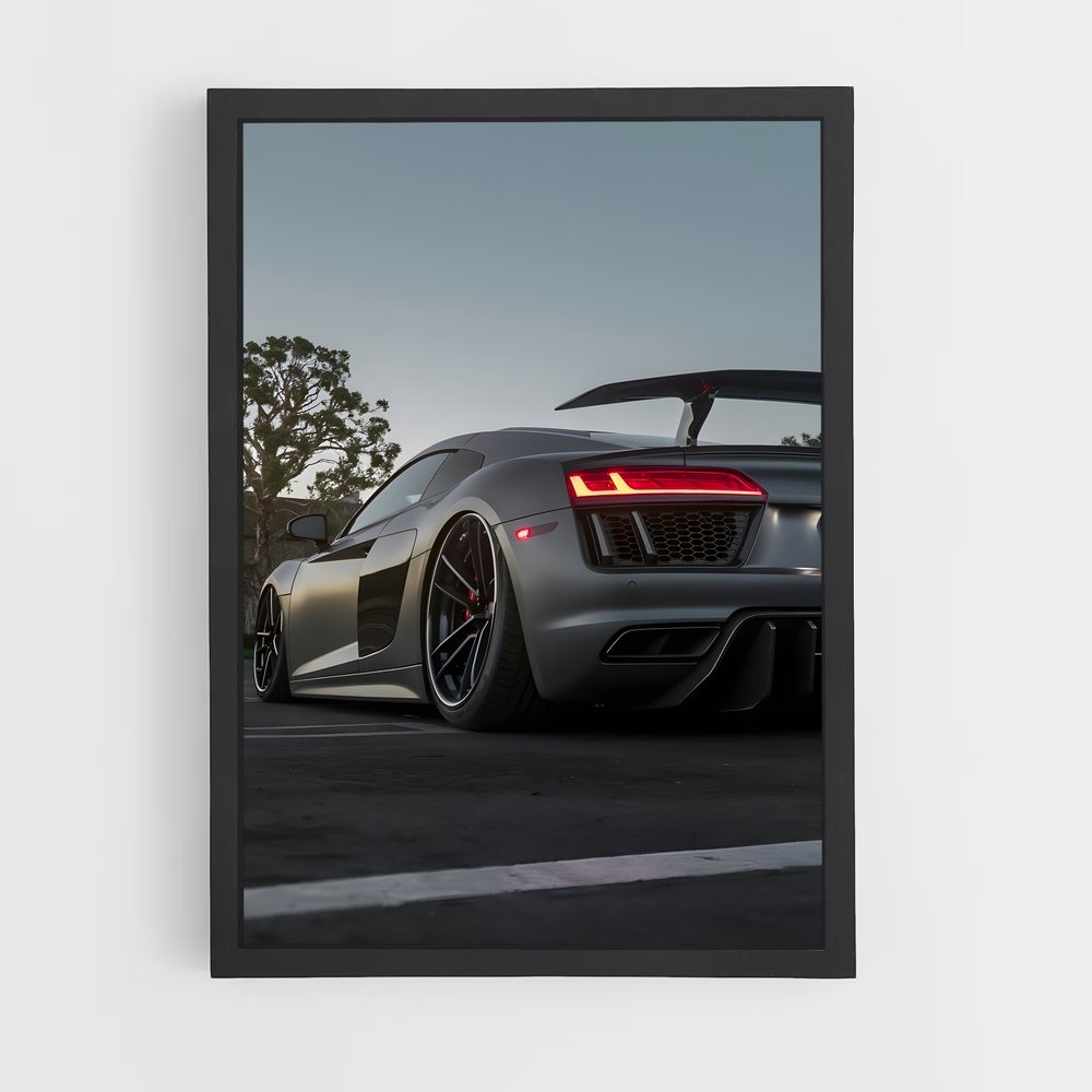 Poster Vitesse Grise – affiche Audi (vue 2)